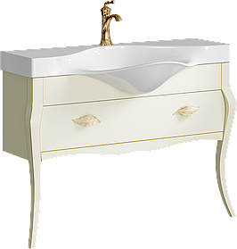 Тумба напольная «BORGIA» 115см с умывальноком Brodway 1100 (цвет: слоновая кость)