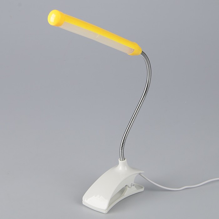 Лампа на прищепке "Стиль" желтый 13LED 1,5W провод USB 4x9x31,5 см (id ...
