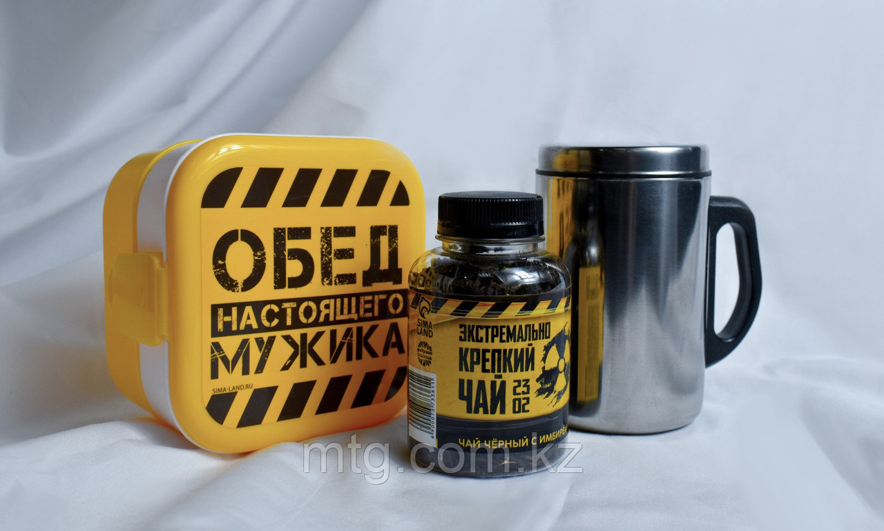 Подарочный набор ланч-бокс, термокружка и чай - фото 1 - id-p104024000