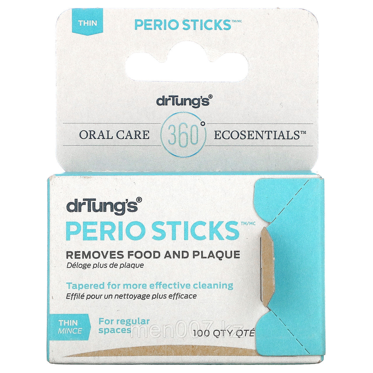Зубочистки (палочки для удаления налета) Perio Sticks, Thin, Тонкие (100 штук) Dr. Tung's