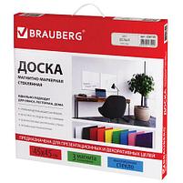 Доска магнитно-маркерная стеклянная 45х45 см, 3 магнита, БЕЛАЯ, BRAUBERG, фото 9