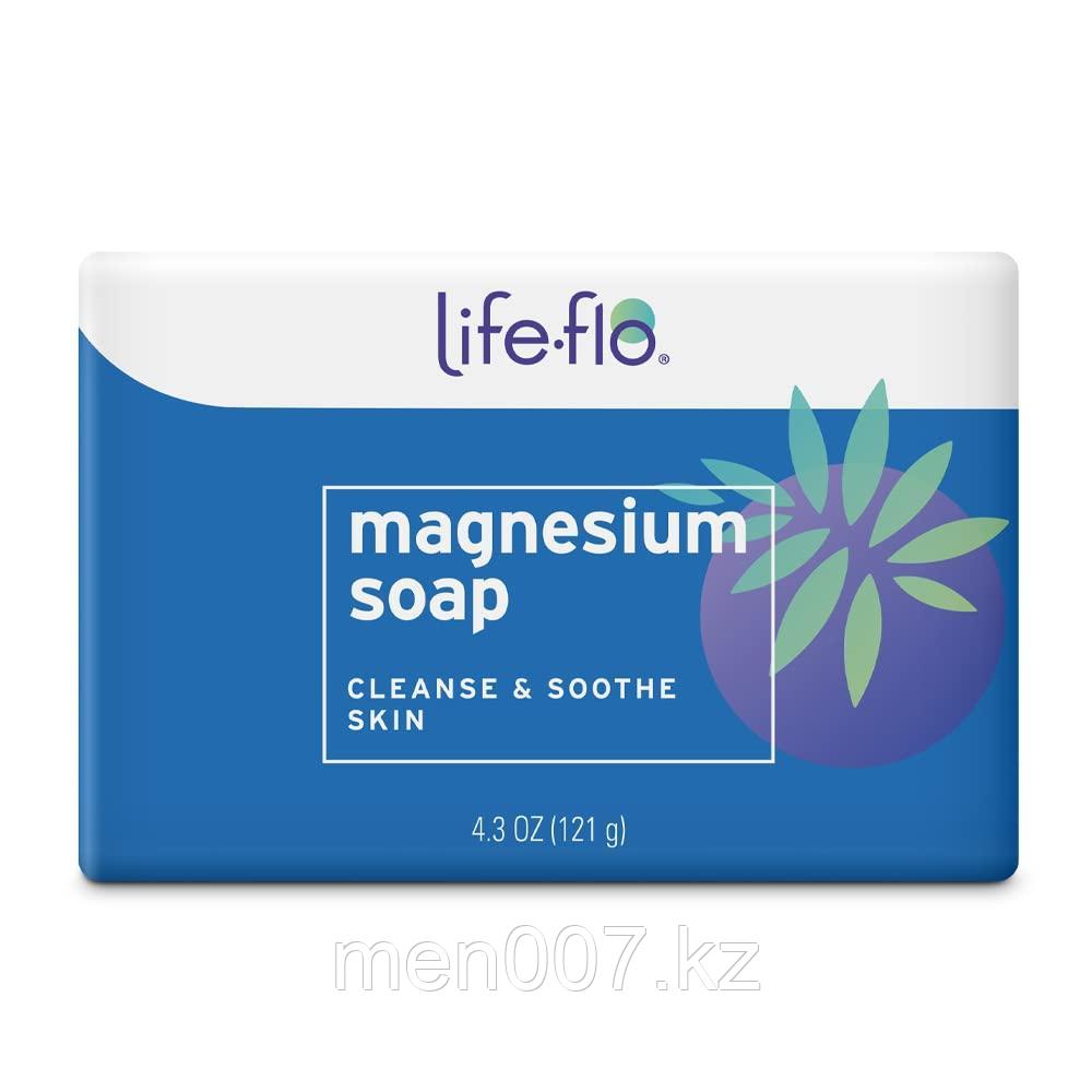 Life-flo, Магниевое мыло, магния хлорид, супер концентрированное кусковое мыло,(121 г)