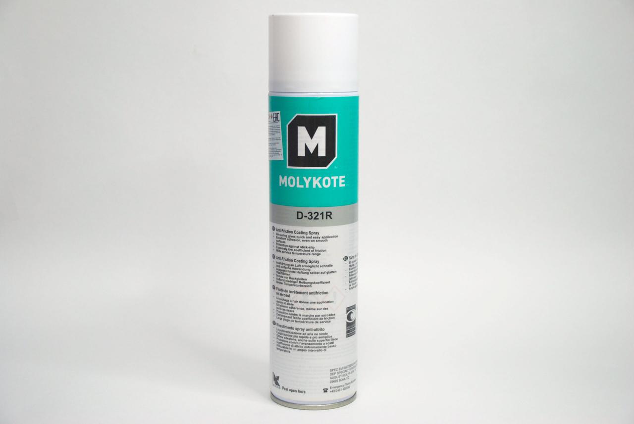 Синтетическая смазка Molykote D-321 R anti friction coating spray 400 мл - фото 1 - id-p104029565