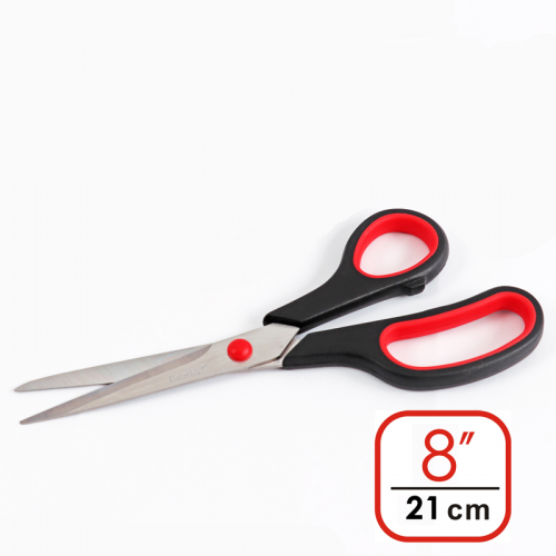 Ножницы 18 см,черные/красные Foska - фото 1 - id-p104035390