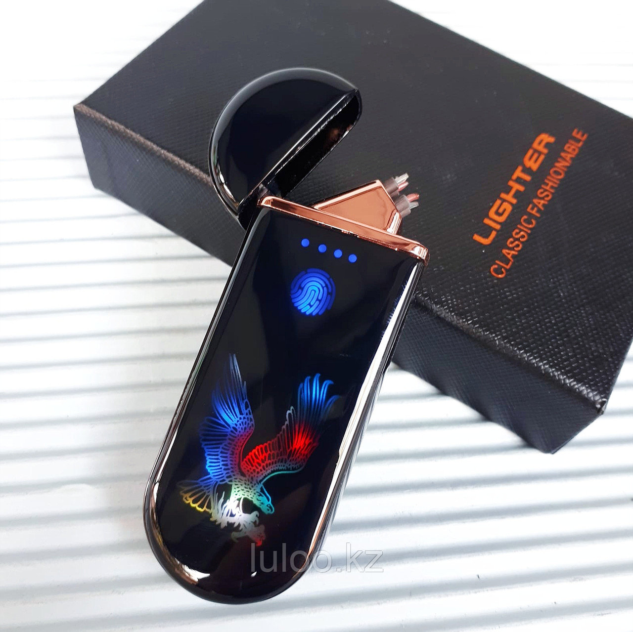 USB зажигалка "Орёл". LIGHTER в подарочной коробке., фото 1