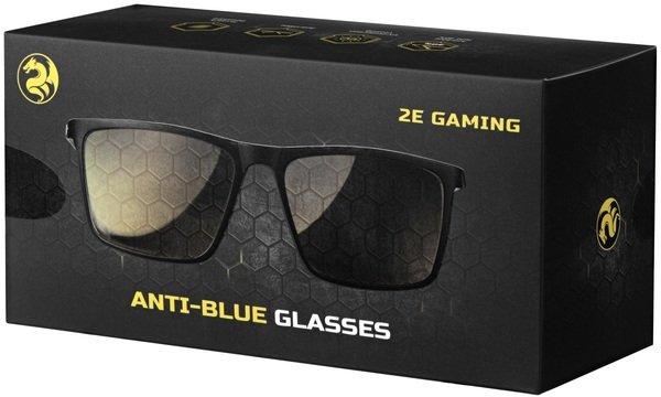 Очки 2Е Gaming Anti-blue Glasses Black-Red с антибликовым покрытием, фото 1