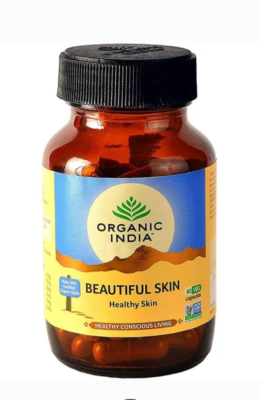Натуральный препарат для улучшения кожи Beautiful Skin Organic India 60 кап.
