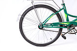 Подростковый городской велосипед Кама К24, зелёный, складной, фото 2