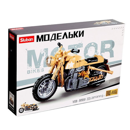 Конструктор Модельки «Мотоцикл», 223 детали (id 104039662)
