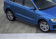 Пороги, подножки "Premium-Black" Audi Q3 2011-2014-