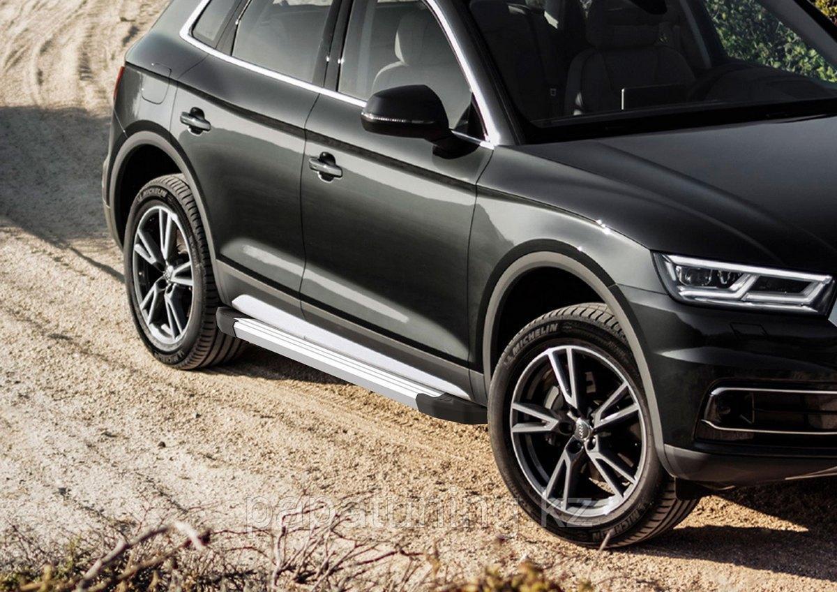 Пороги подножки Silver Audi Q5 2017-, фото 1