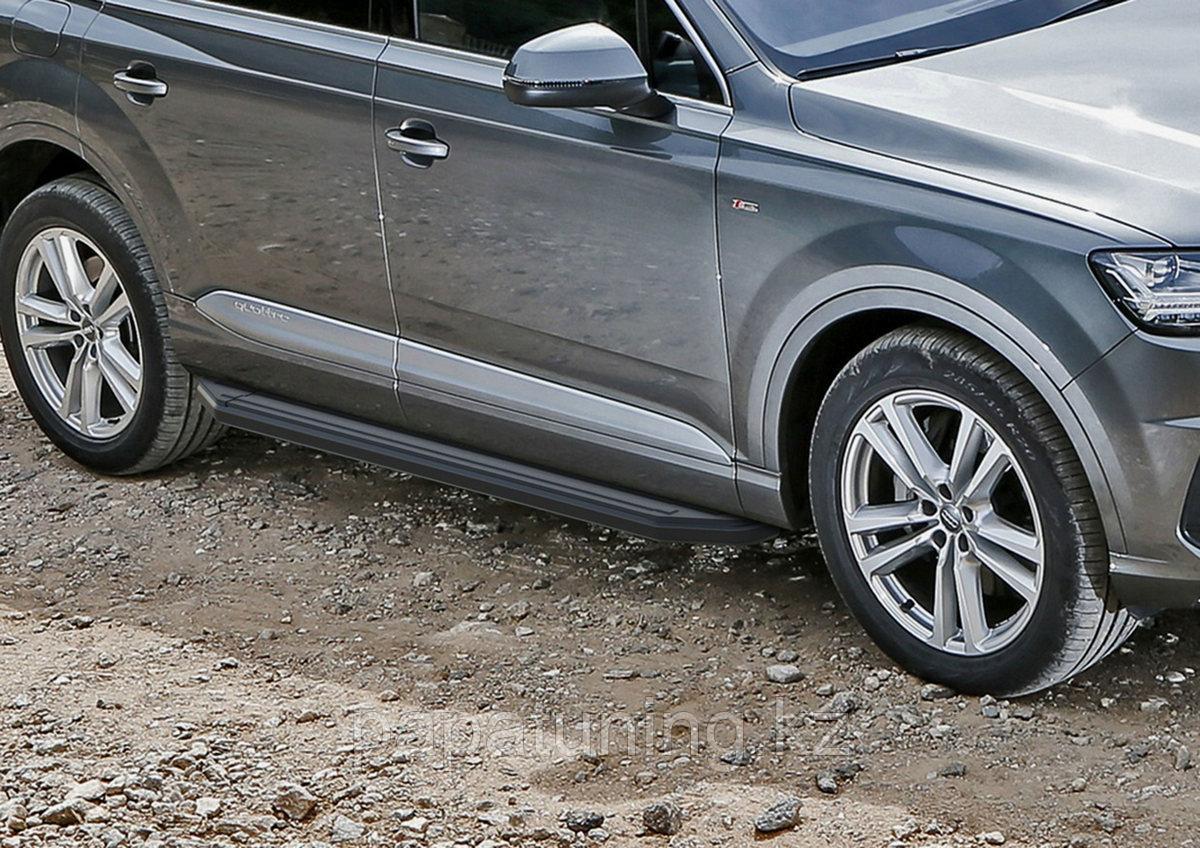 Пороги, подножки "Premium-Black" Audi Q7 2015-2020-, фото 1