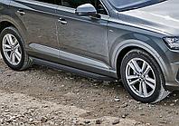 Пороги, подножки "Premium-Black" Audi Q7 2015-2020-