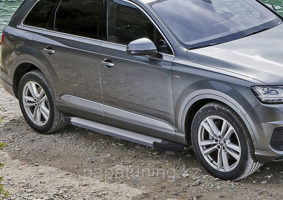 Пороги, подножки "Silver" Audi Q7 2015-2020-, фото 1