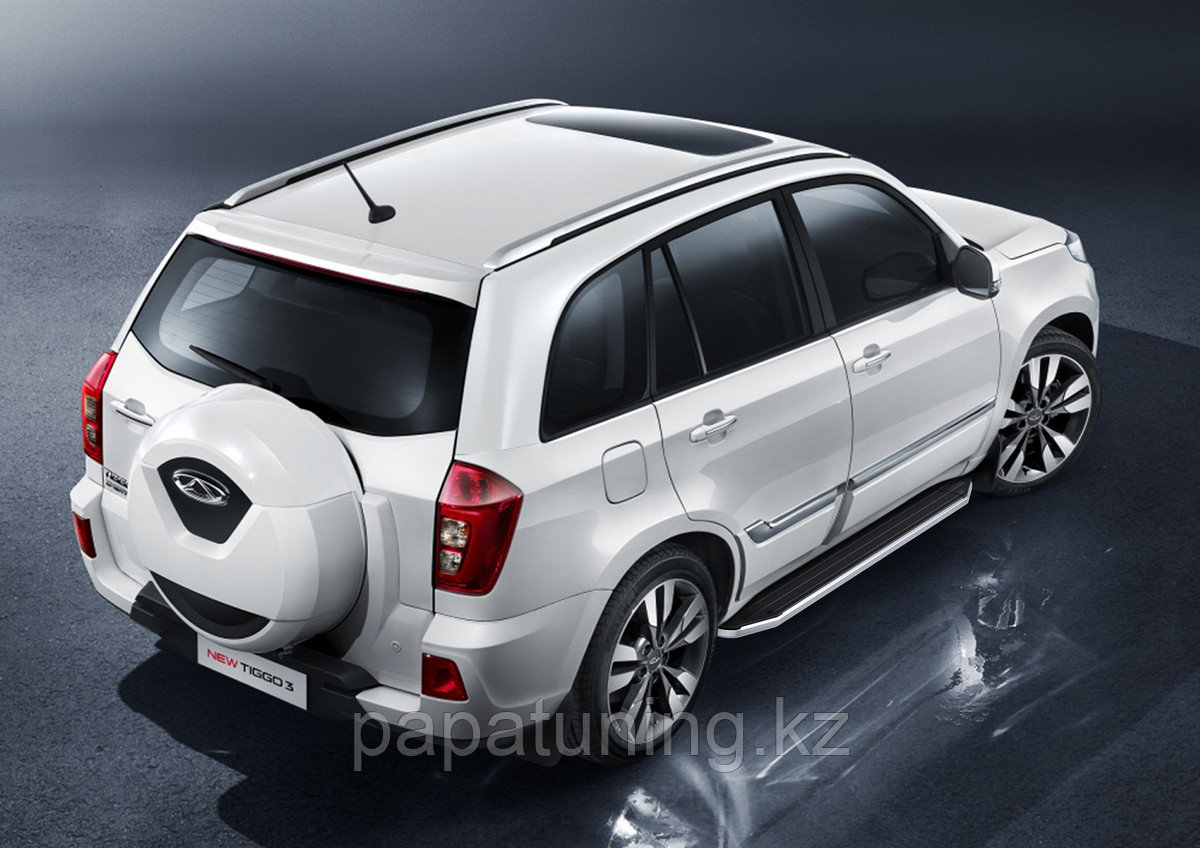 Пороги подножки Premium Chery Tiggo 3 2017- - фото 2 - id-p103840760