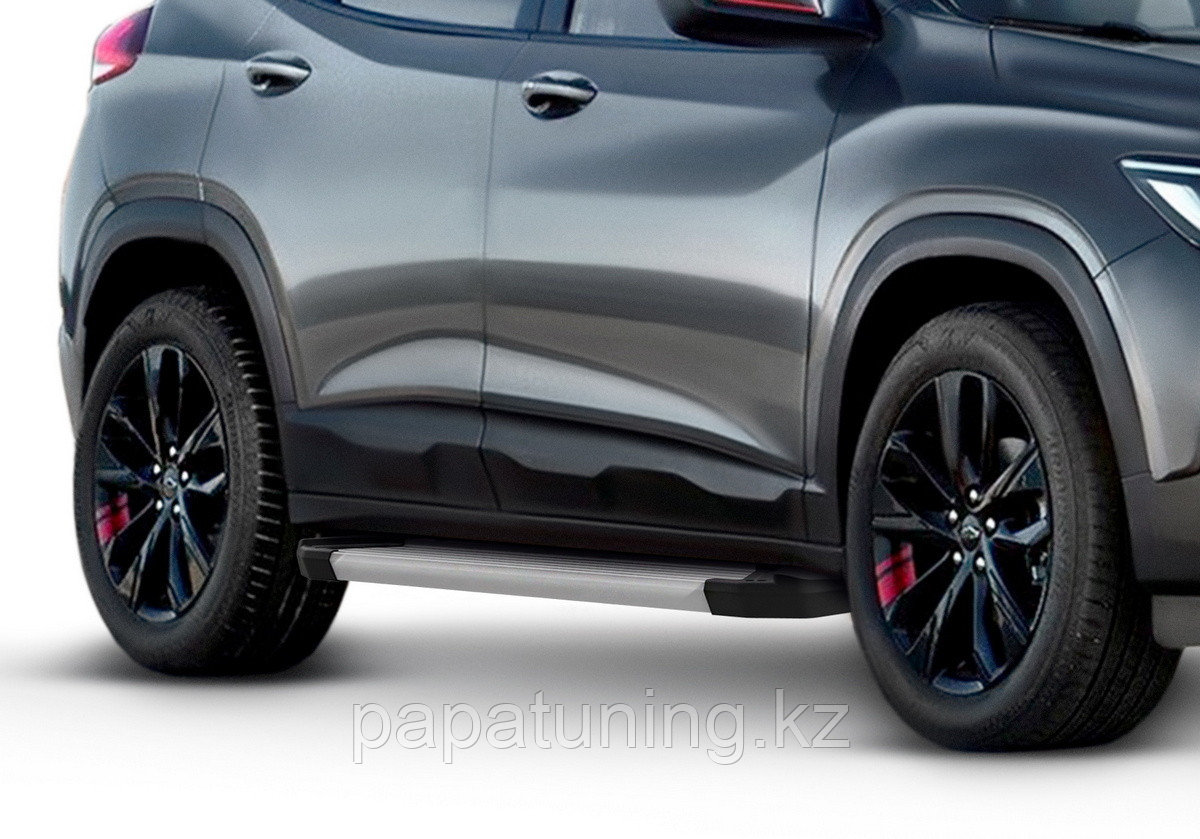 Пороги подножки Silver Chevrolet Tracker 2021-, фото 1