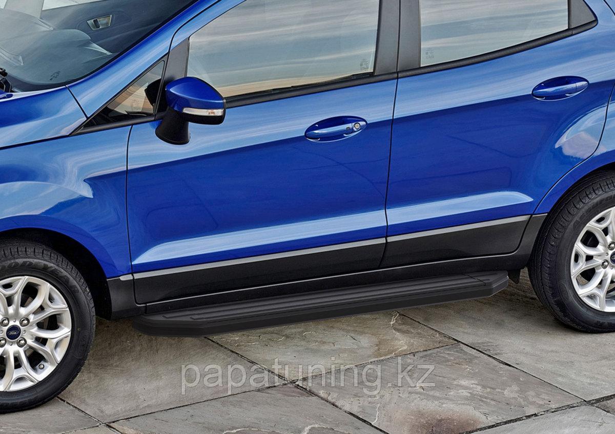 Пороги, подножки "Premium-Black" Ford Ecosport 2014-2019