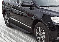 Пороги, подножки "Premium-Black" Haval H6 2014-