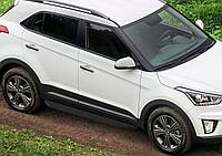 Пороги подножки Hyundai Creta 2016-2021 Premium-Black