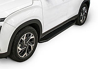 Пороги подножки Hyundai Creta 2021- Premium-Black