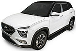 Пороги подножки Hyundai Creta 2021- Black, фото 3