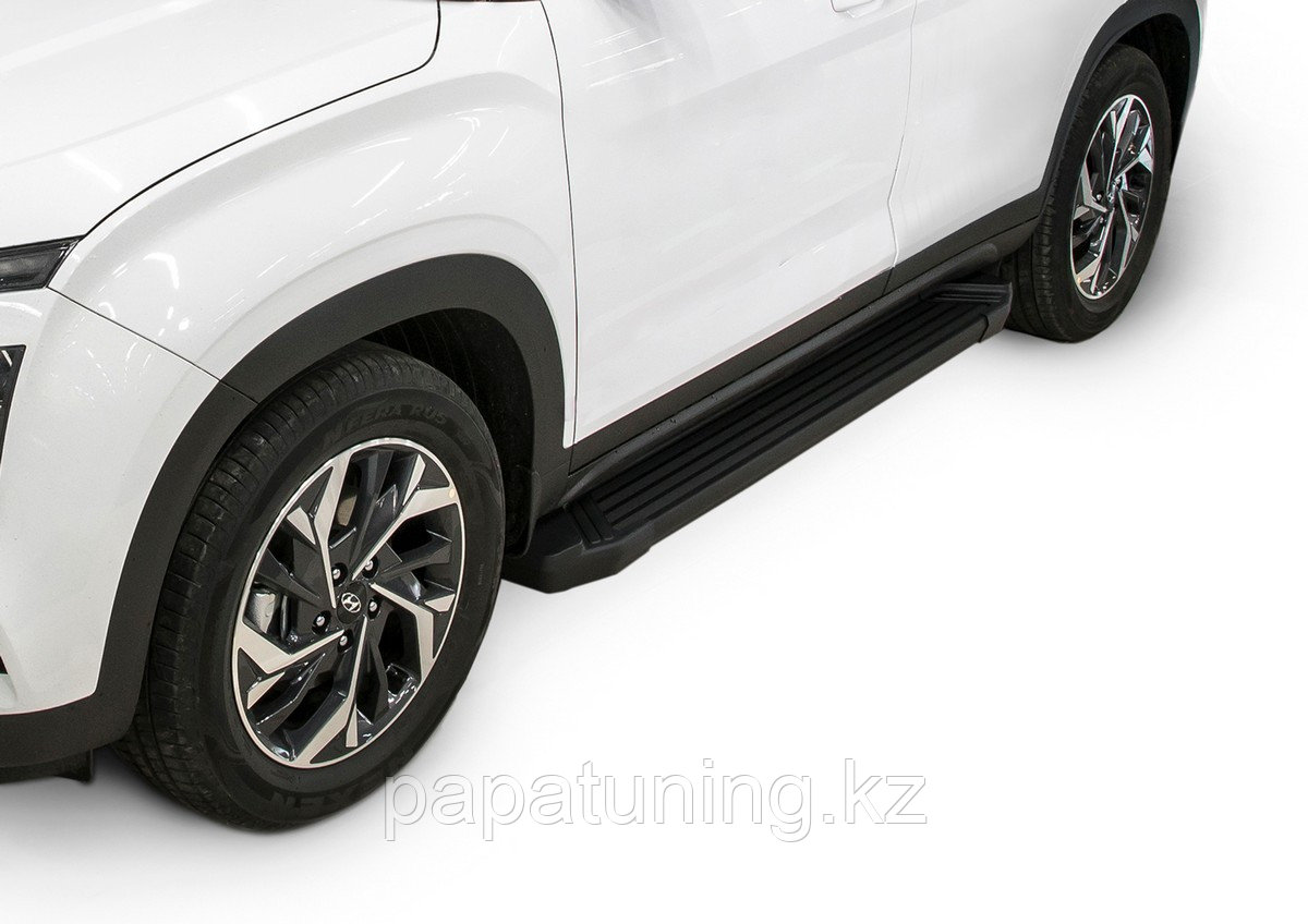 Пороги подножки Hyundai Creta 2021- Black