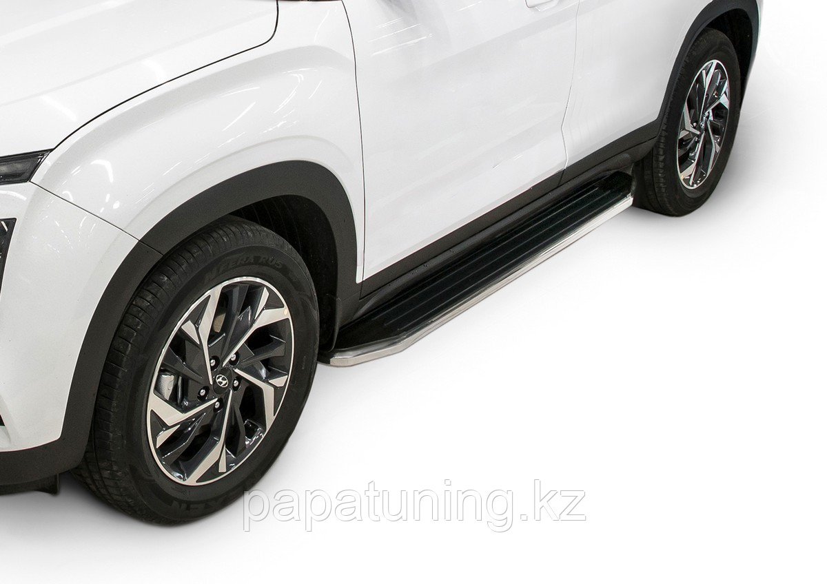 Пороги подножки Hyundai Creta 2021- Premium - фото 1 - id-p103840898