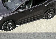 Пороги подножки Hyundai Santa Fe 2006-2010-2012 Premium