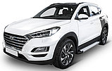 Пороги подножки Hyundai Tucson 2015-2018 Silver, фото 3