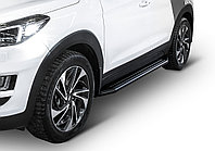 Пороги подножки Hyundai Tucson 2015-2018 Premium-Black