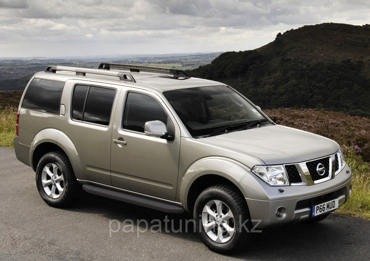 Пороги, подножки "Premium-Black" Nissan Pathfinder 2004-2010-2014 - фото 2 - id-p103841166