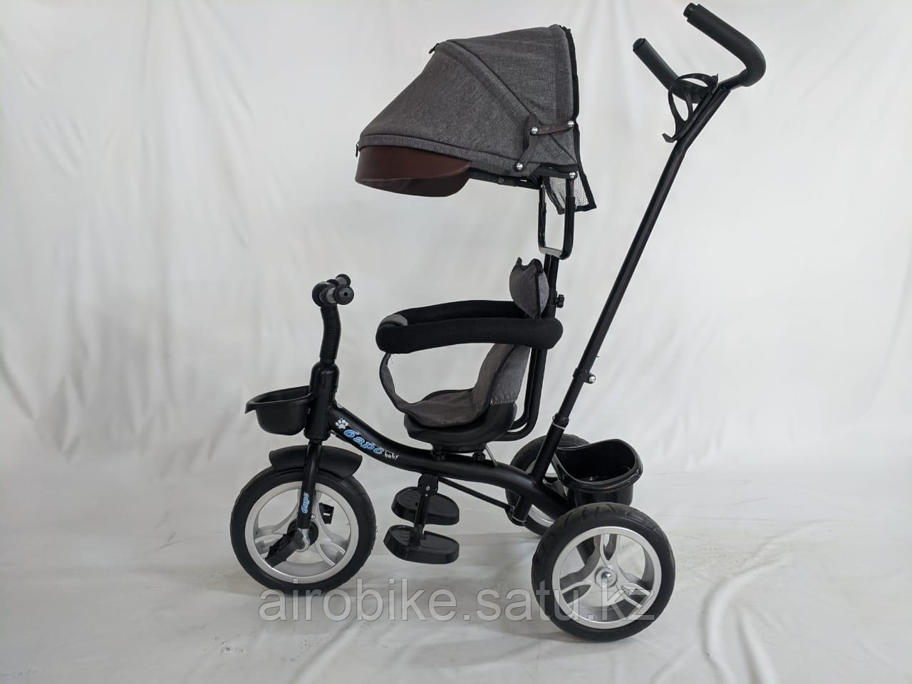 Детский трехколесный велосипед Nika Kids Барс 063, серый
