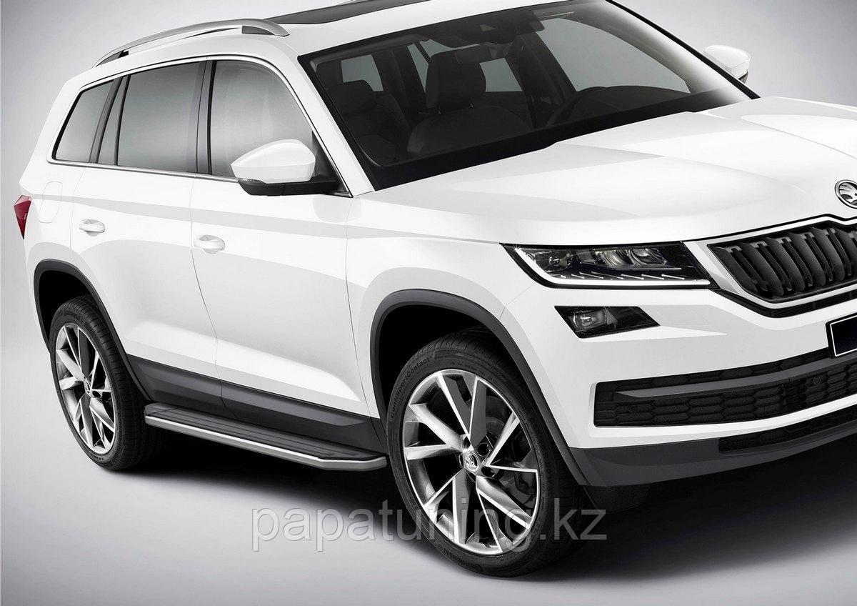 Пороги подножки Premium Skoda Kodiaq 2017- - фото 2 - id-p103841261