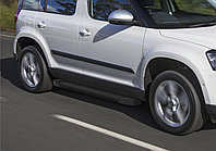 Пороги, подножки "Black" Skoda Yeti 2009-2014-2018