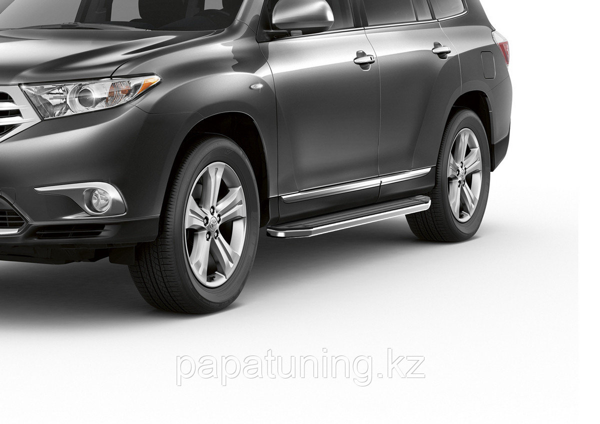 Пороги подножки Toyota Highlander 2 2007-2010 Premium - фото 1 - id-p103841310