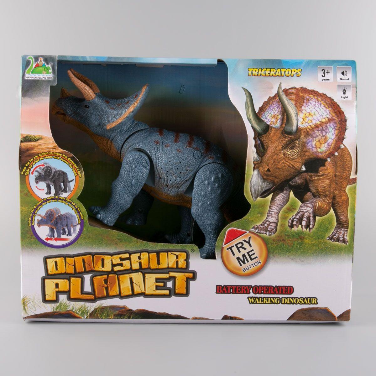 Динозавр Трицератопс со светом и звуком Dinosaur Planet