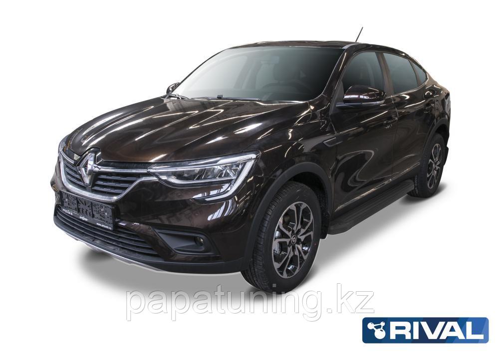 Пороги, подножки "Black" Renault Arkana 2019- - фото 2 - id-p103841229
