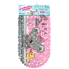 Коврик для ванны SPA Весёлое купание 36х69 см Мишка с бантиком  ***