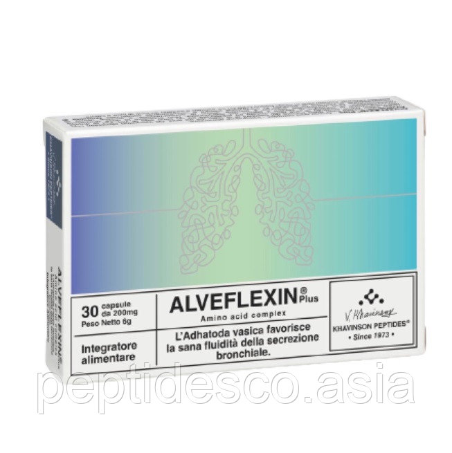 Альвефлексин® Плюс ALVEFLEXIN® Plus 30, - пептиды бронхов и легких и тимуса, Khavinson Peptides®., фото 1