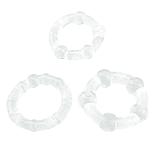 Силиконовое эрекционное кольцо 3 шт, фото 5