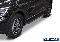 Пороги, подножки "Premium-Black" Renault Arkana 2019-