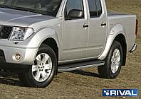 Пороги подножки Premium Nissan Navara 2005-2010-2015