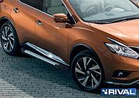 Пороги, подножки "Bmw-Style" Nissan Murano 2016-