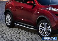 Пороги, подножки "Premium" Nissan Juke 2010-2014-2016 FWD