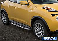 Пороги, подножки "Premium" Nissan Juke 2010-2014-2016 4WD
