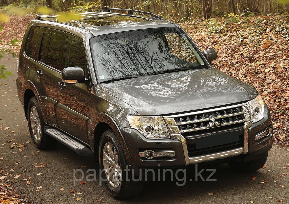 Пороги, подножки "Bmw-Style" Mitsubishi Pajero IV 2006-2011-2014- - фото 2 - id-p103841141