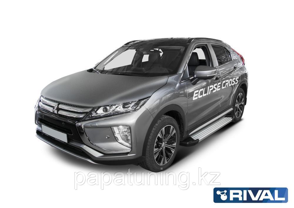 Пороги подножки Silver Mitsubishi Eclipse Cross 2018- - фото 2 - id-p103841126