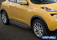 Пороги, подножки "Premium-Black" Nissan Juke 2010-2014-2016 4WD