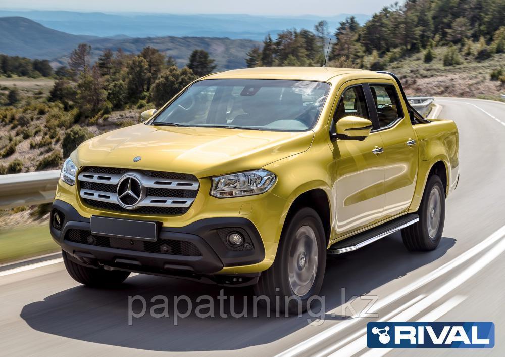 Пороги подножки Premium Mercedes-Benz X-Class 2017 - фото 2 - id-p103841117