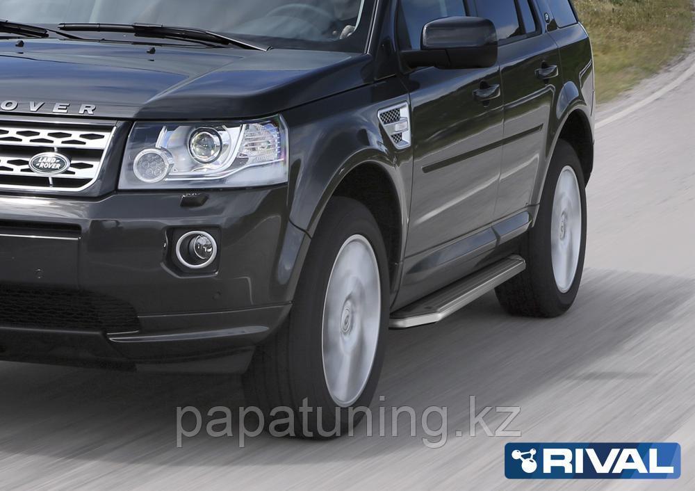 Пороги подножки Premium Land Rover Freelander 2006-2010-2012-2014 - фото 1 - id-p103841061
